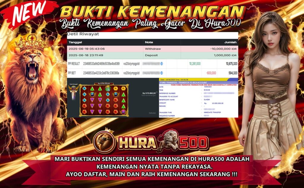 BUKTI JACKPOT SLOT GATES OF OLYMPUS SUPER SCATTER TERPERCAYA DI INDONESIA TGL 19-06-2025
