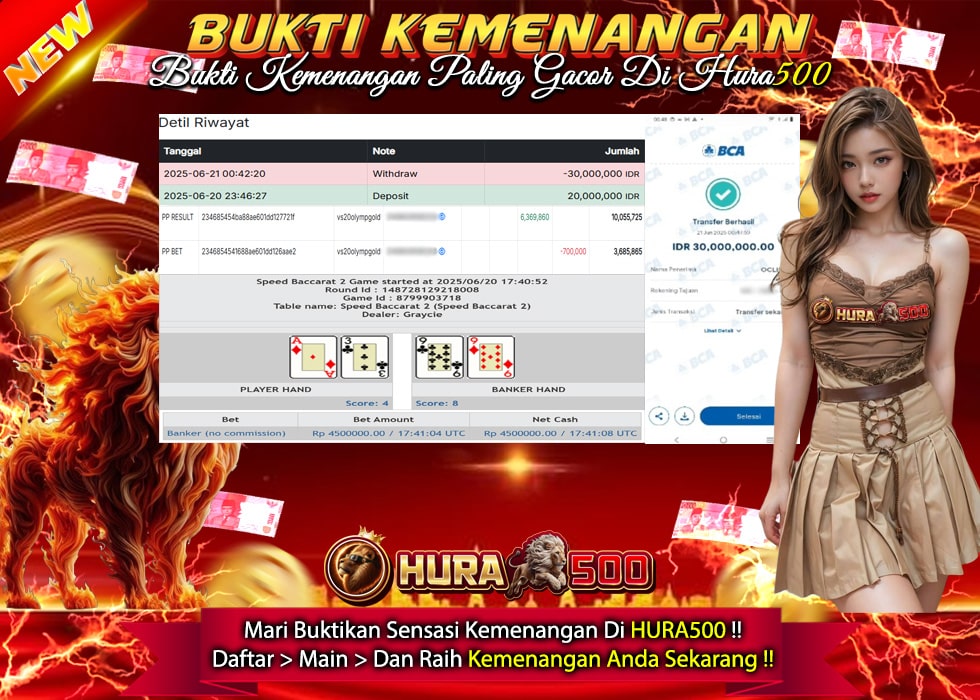 BUKTI JACKPOT SLOT SPEED BACCARAT 2 TERPERCAYA DI INDONESIA TGL 21-06-2025