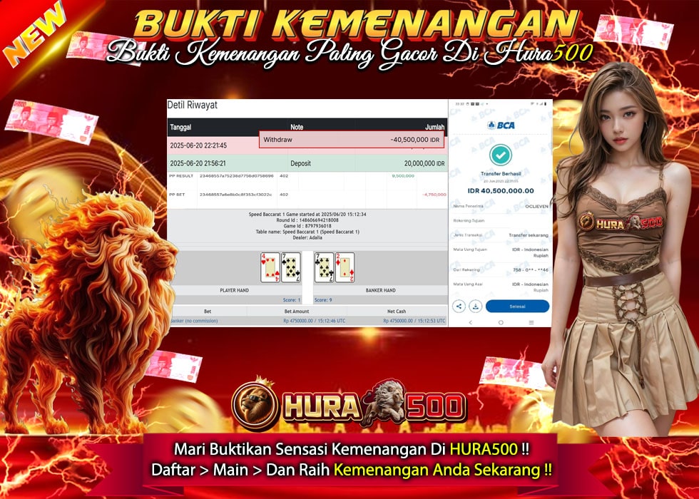 BUKTI JACKPOT SPEED BACCARAT 1 TERPERCAYA DI INDONESIA TGL 20-06-2025