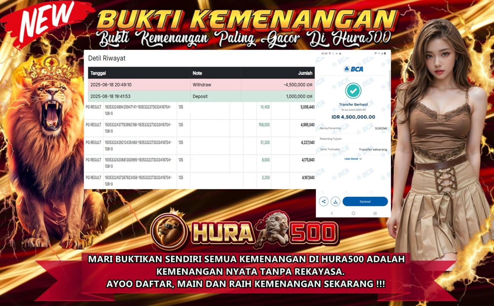 BUKTI JACKPOT SLOT WILD BOUNTY TERPERCAYA DI INDONESIA TGL 18-06-2025