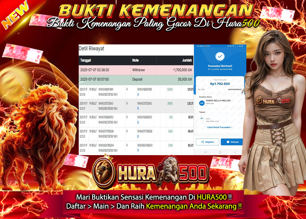 BUKTI JACKPOT SLOT MAHJONG WAYS TERPERCAYA DI INDONESIA TGL 07-07-2025
