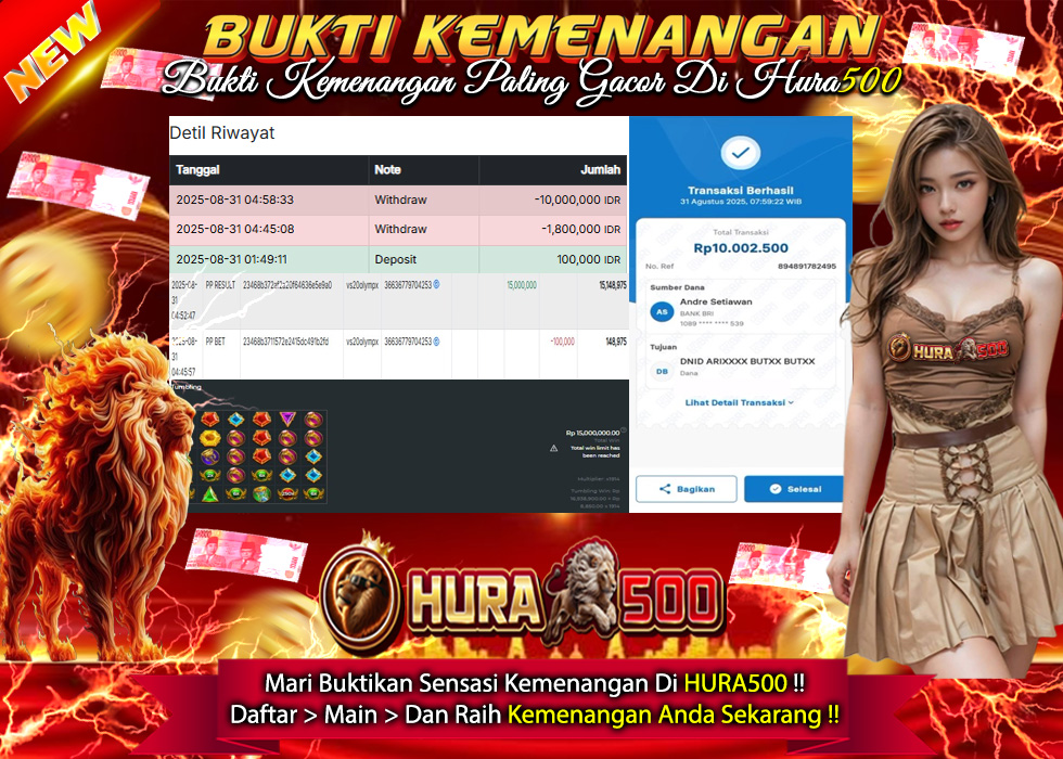 BUKTI JACKPOT SLOT GATES OF OLYMPUS 1000 TERPERCAYA DI INDONESIA TGL 31-08-2025