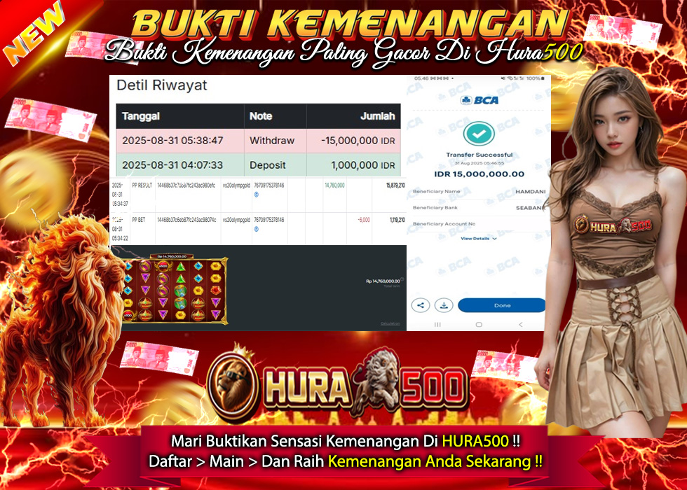 BUKTI JACKPOT SLOT GATES OF OLYMPUS SUPER SCATER TERPERCAYA DI INDONESIA TGL 31-08-2025