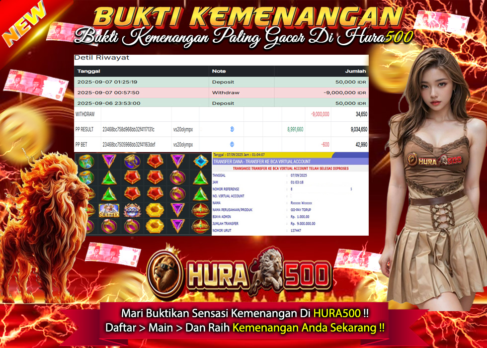 BUKTI JACKPOT SLOT GATES OF OLYMPUS TERPERCAYA DI INDONESIA TGL 07-09-2025