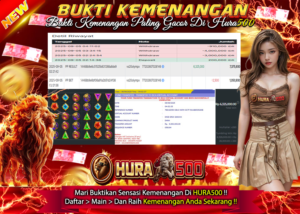 BUKTI JACKPOT SLOT GATES OF OLYMPUS TERPERCAYA DI INDONESIA TGL 05-09-2025