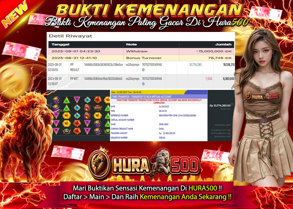 BUKTI JACKPOT SLOT GATES OF OLYMPUS 1000 TERPERCAYA DI INDONESIA TGL 01-09-2025