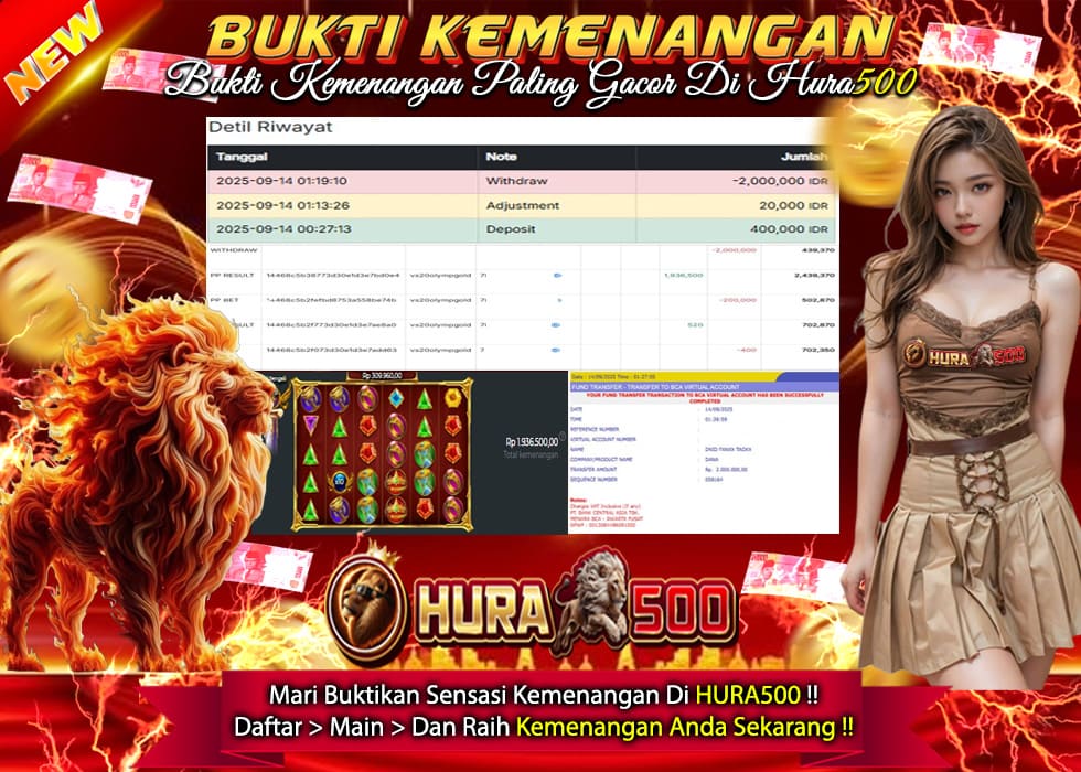 BUKTI JACKPOT SLOT GATES OF OLYMPUS TERPERCAYA DI INDONESIA TGL 14-09-2025