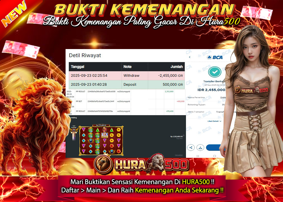 BUKTI JACKPOT SLOT GATES OF OLYMPUS 1000 TERPERCAYA DI INDONESIA TGL 23-09-2025