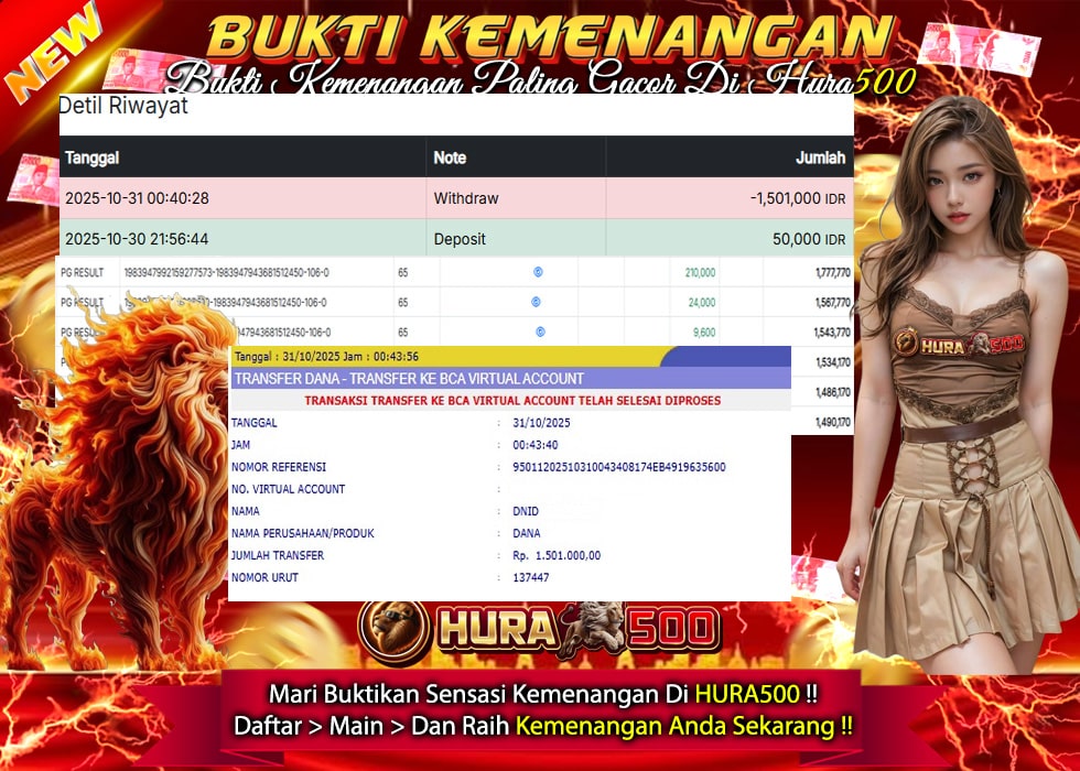 BUKTI JACKPOT SLOT MAHJONG WAYS TERPERCAYA DI INDONESIA TGL 31-10-2025