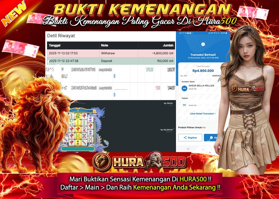 BUKTI JACKPOT SLOT MAHJONG WAYS TERPERCAYA DI INDONESIA TGL 13-11-2025