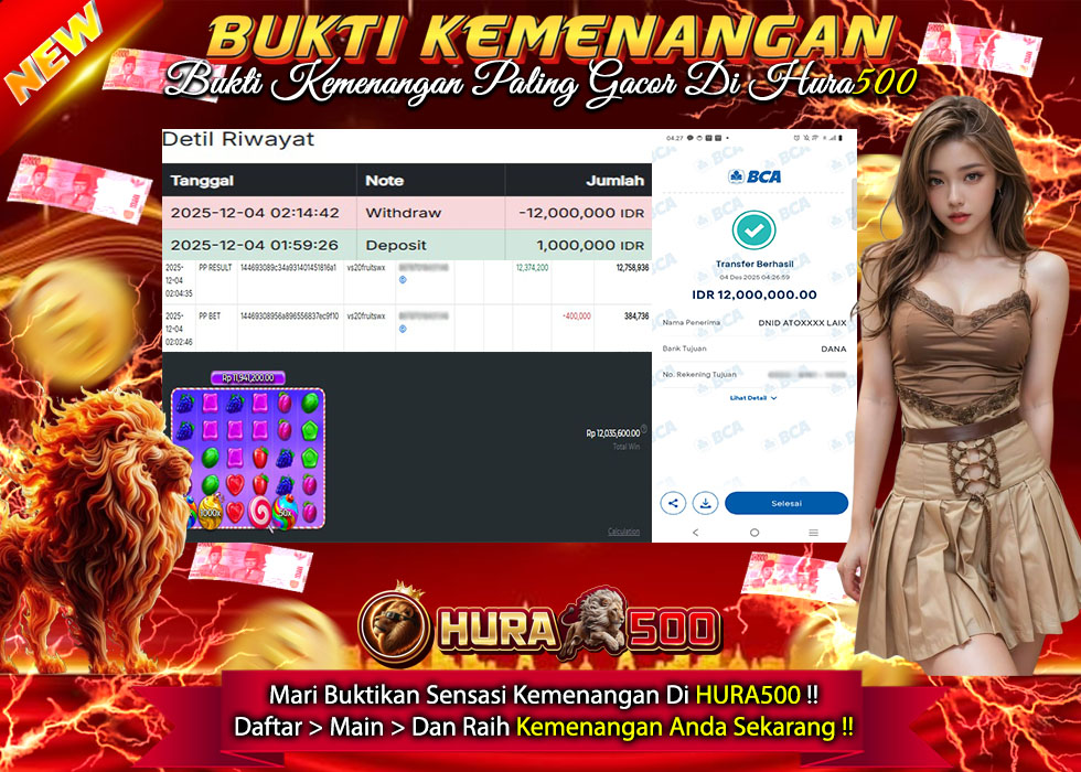 BUKTI JACKPOT SLOT SWEET BONANZA 1000 TERPERCAYA DI INDONESIA TGL 04-12-2025