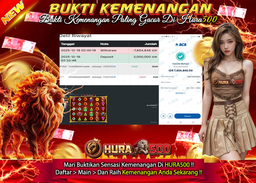 BUKTI JACKPOT SLOT GATES OF OLYMPUS SUPER SCATTER TERPERCAYA DI INDONESIA TGL 19-12-2025