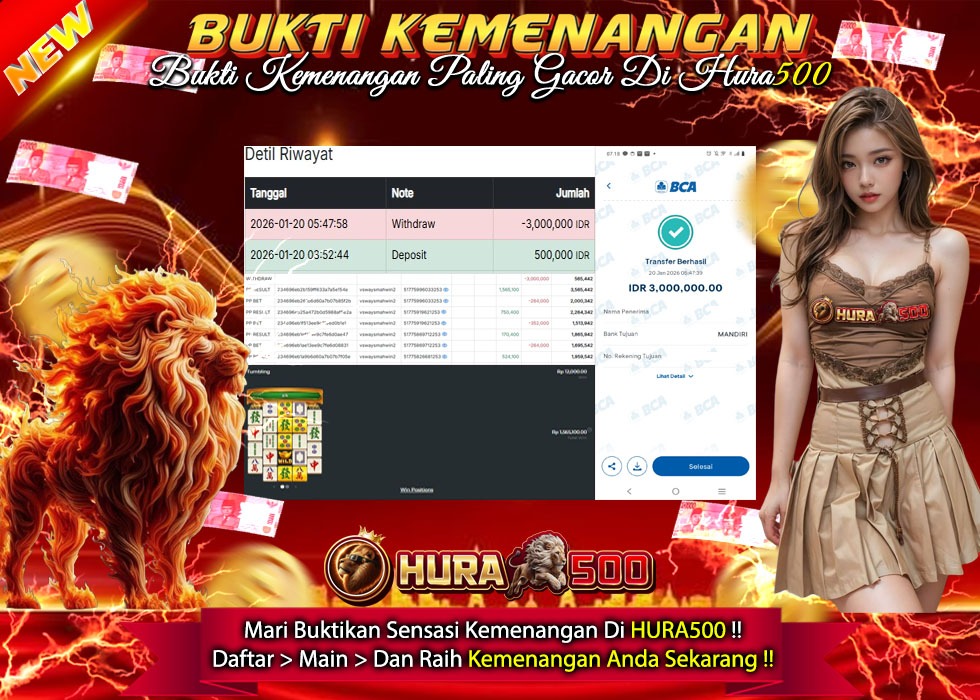 BUKTI JACKPOT SLOT MAHJONG WAYS TERPERCAYA DI INDONESIA TGL 20-01-2026