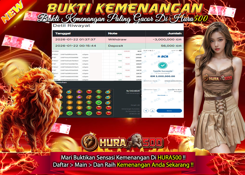 BUKTI JACKPOT SLOT GATES OF GATOT KACA TERPERCAYA DI INDONESIA TGL 22-01-2026