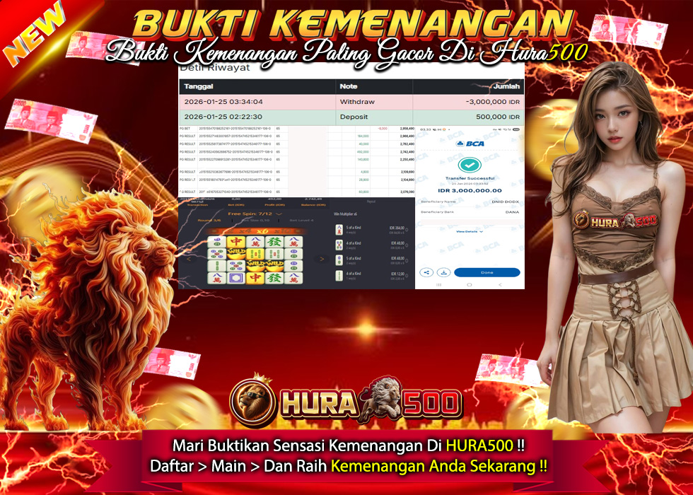 BUKTI JACKPOT SLOT MAHJONG WAYS TERPERCAYA DI INDONESIA TGL 25-01-2026