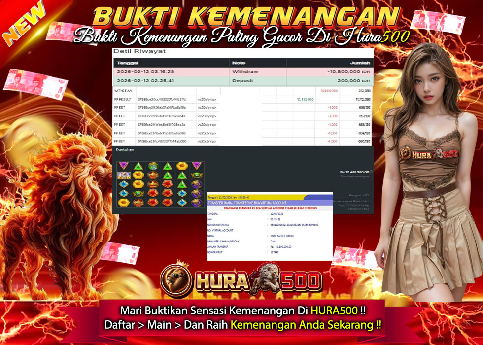BUKTI JACKPOT SLOT GATES OF OLYMPUS  TERPERCAYA DI INDONESIA TGL 12-02-2026
