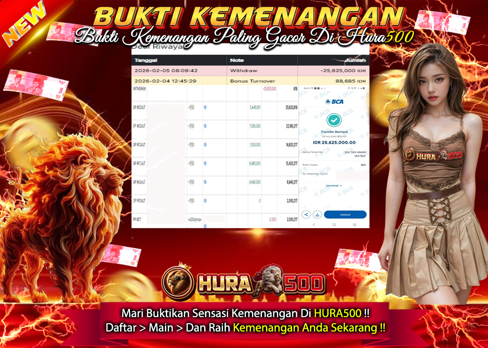 BUKTI JACKPOT SBO SPORT TERPERCAYA DI INDONESIA TGL 05-02-2026