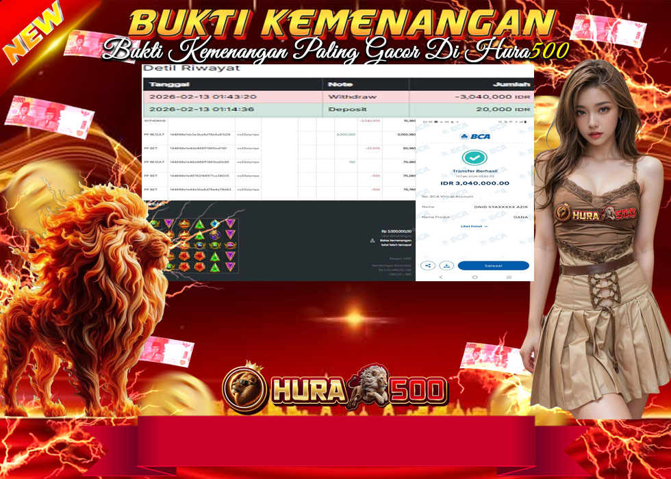 BUKTI JACKPOT SLOT GATES OF OLYMPUS TERPERCAYA DI INDONESIA TGL 13-02-2026