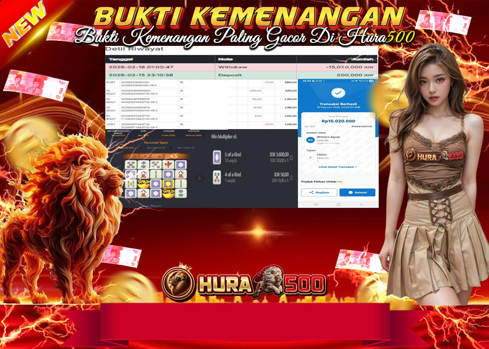 BUKTI JACKPOT SLOT MAHJONG WAYS TERPERCAYA DI INDONESIA TGL 16-02-2026