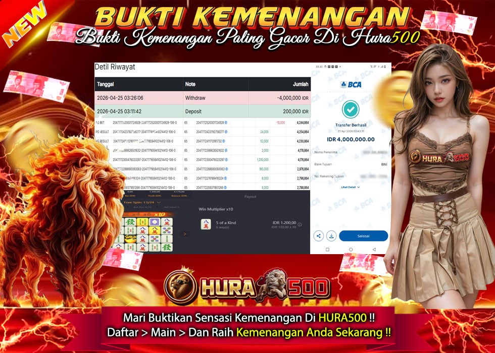 BUKTI JACKPOT SLOT MAHJONG WAYS TERPERCAYA DI INDONESIA TGL 25-04-2026